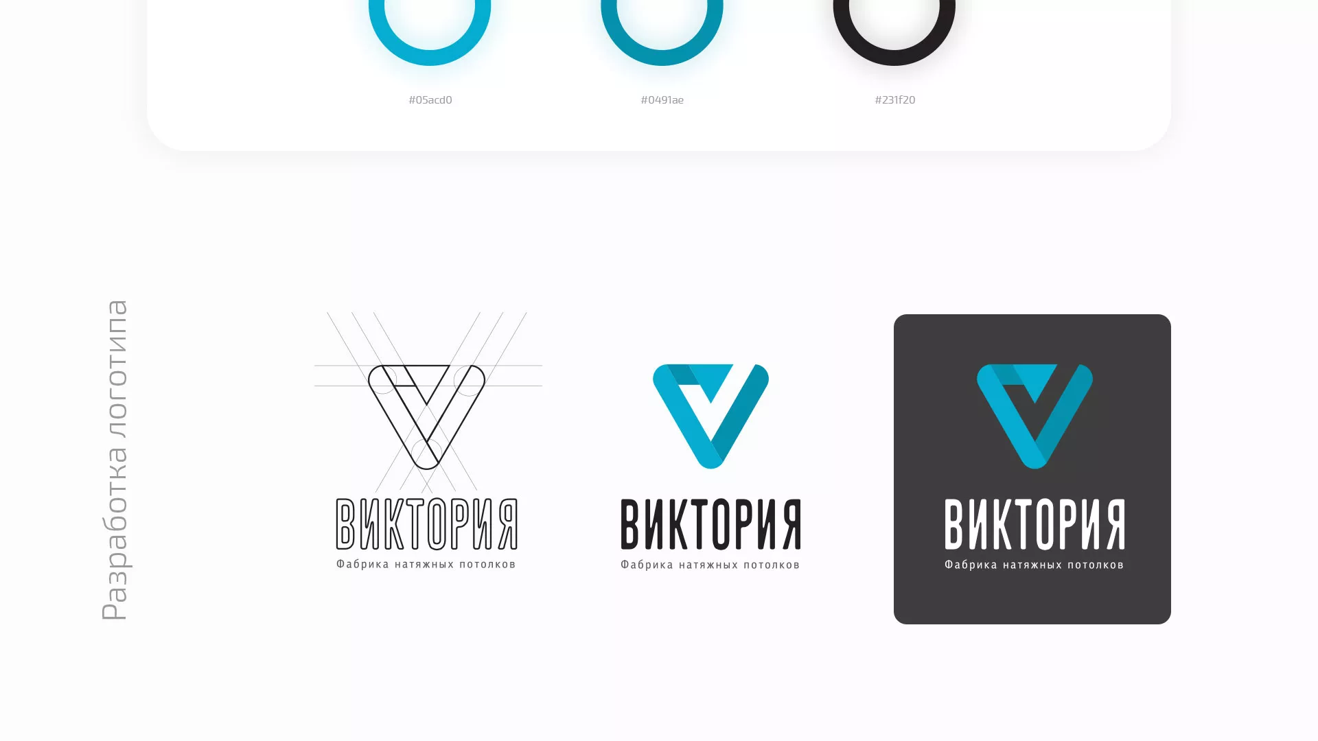Разработка фирменного стиля компании по продаже и установке натяжных потолков в Саранске